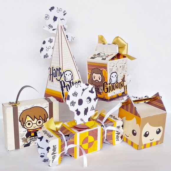 Kit 20 Caixas Personalizadas Harry Potter