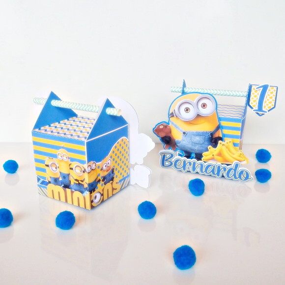 Kit 25 Caixas Personalizadas Minions