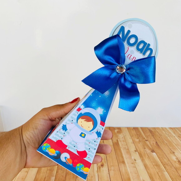 Kit 30 Caixas Personalizadas Basico Astronauta