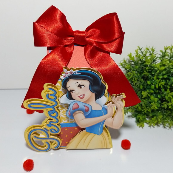 Kit 30 Caixas Personalizadas Branca de Neve
