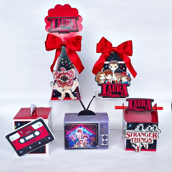 Kit 30 Caixas Personalizadas Stranger Things