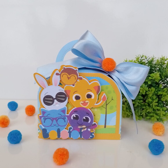 Kit 40 Caixas Personalizadas Bolofofos Menino