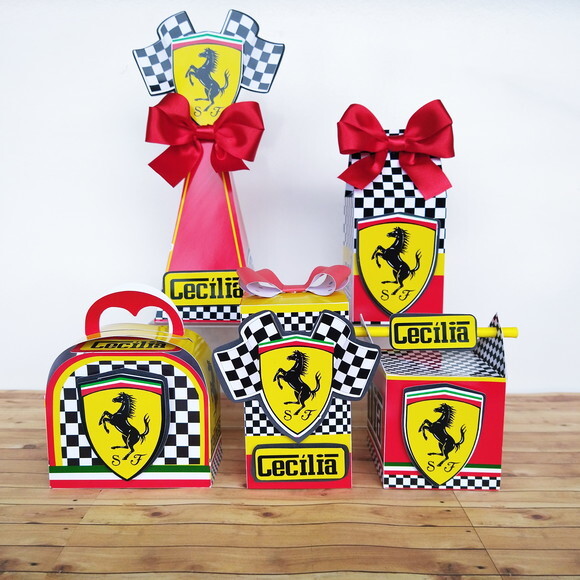 Kit 40 Caixas Personalizadas Ferraris