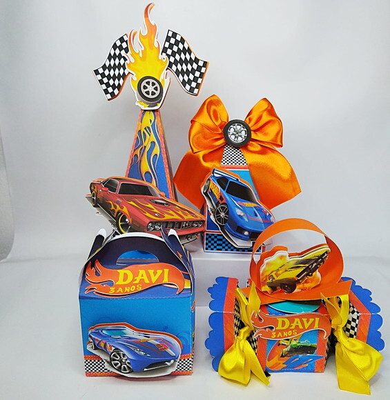 Kit 40 Caixas Personalizadas Hot Wheels
