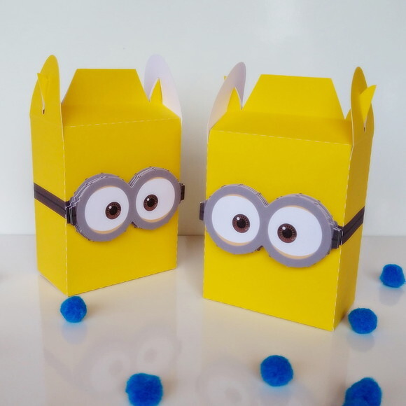 Kit 40 Caixas Personalizadas Minions