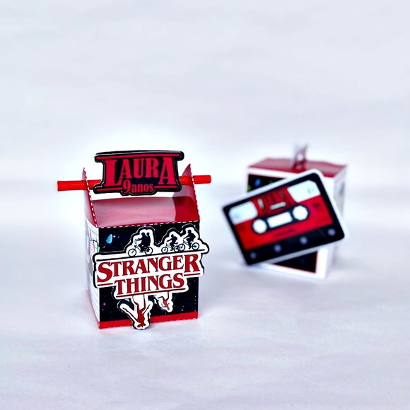 Kit 40 Caixas Personalizadas Stranger Things