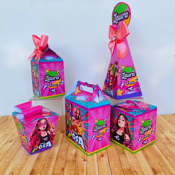 Kit 50 Caixas Básicas Personalizadas dos Rosas - Emily Vick