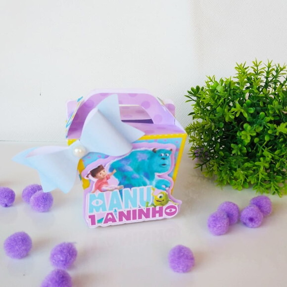 Kit 50 Caixas Personalizadas Boo Monstros S.a
