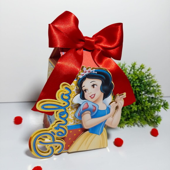 Kit 50 Caixas Personalizadas Branca de Neve