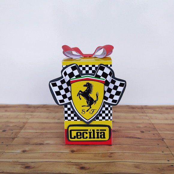 Kit 50 Caixas Personalizadas Ferrari
