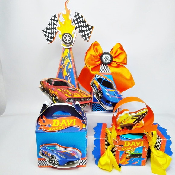 Kit 50 Caixas Personalizadas Hot Wheels