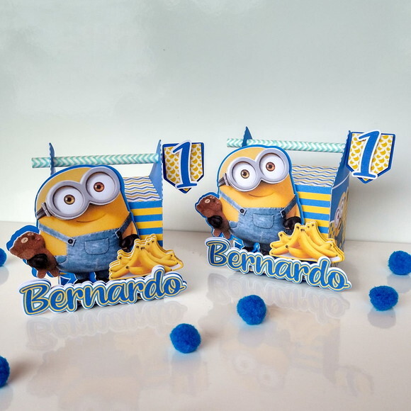 Kit 50 Caixas Personalizadas Minions