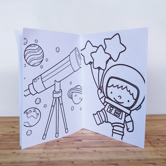 Kit Colorir Astronauta