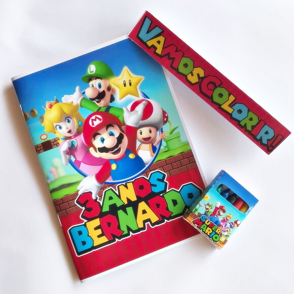 Kit Colorir Super Mario Bros