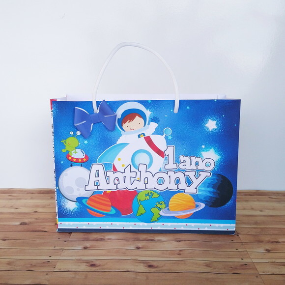 Sacola m Personalizada Astronauta