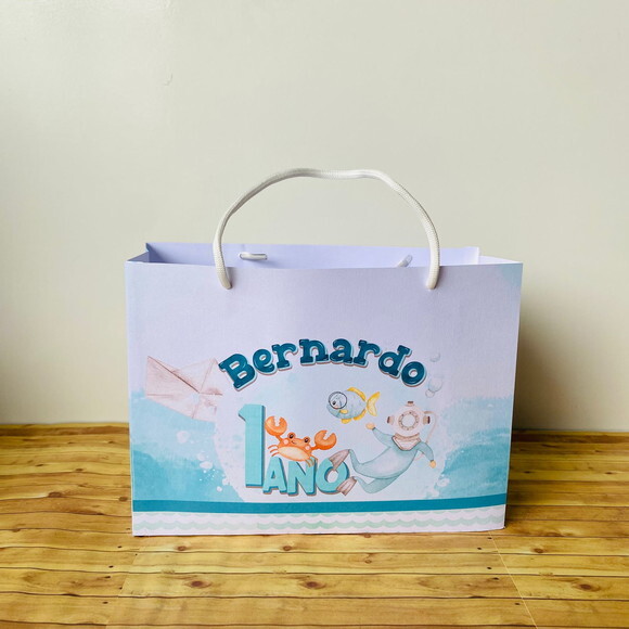 Sacola Personalizada Fundo do Mar