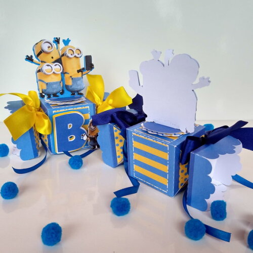 Caixa Bala 3d Minions