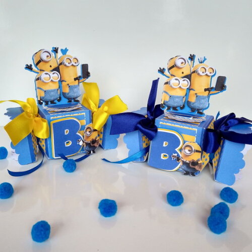 Caixa Bala 3d Minions