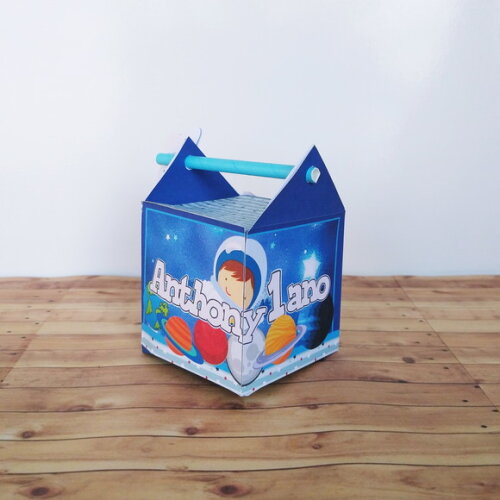Caixa Canudo 3d Astronauta