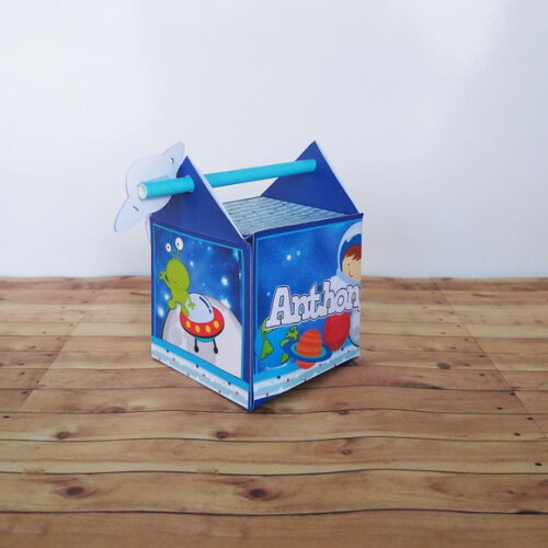 Caixa Canudo 3d Astronauta