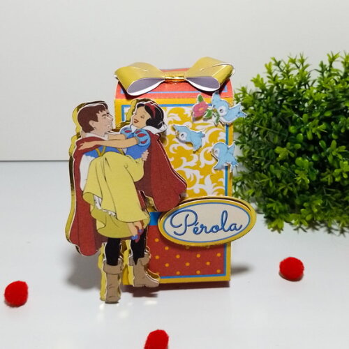 Caixa Laço Branca de Neve