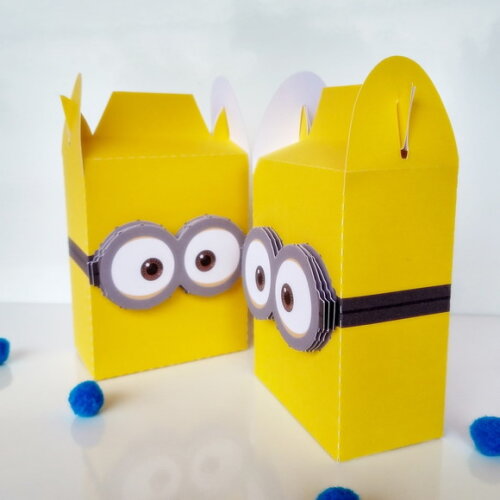 Caixa Maleta Alta 3d Minions