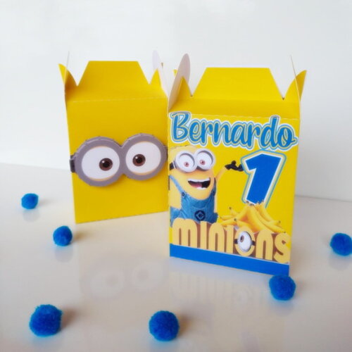 Caixa Maleta Alta 3d Minions