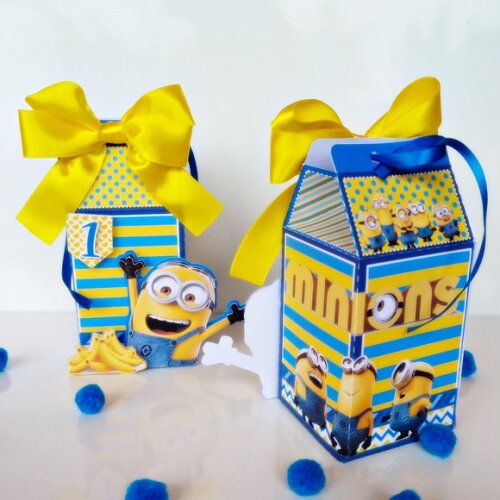 Caixa Milk 3d Minions