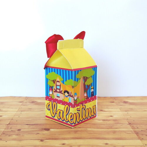 Caixa Milk Branca de Neve Cute