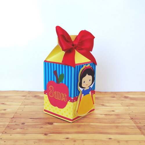 Caixa Milk Branca de Neve Cute