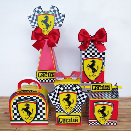 Kit 15 Caixas Personalizadas Ferrari