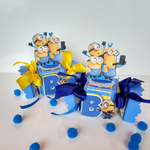 Kit 15 Caixas Personalizadas Minions
