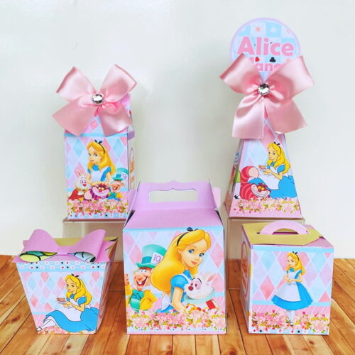 Kit 20 Caixas Básicas Personalizadas Alice