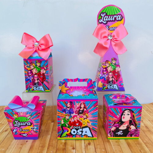 Kit 20 Caixas Básicas Personalizadas dos Rosas -emily Vick