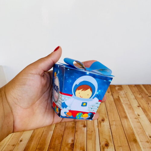 Kit 20 Caixas Personalizadas Basico Astronauta