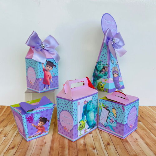 Kit 20 Caixas Personalizadas Básico Boo Monstros S.a