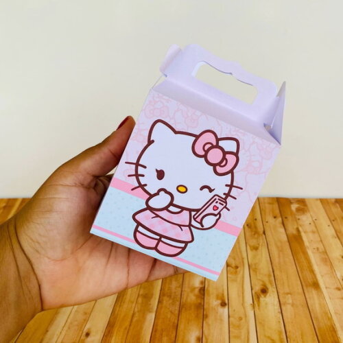 Kit 20 Caixas Personalizados Básicos Hello Kitty