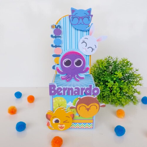 Kit 25 Caixas Personalizadas Bolofofos Menino