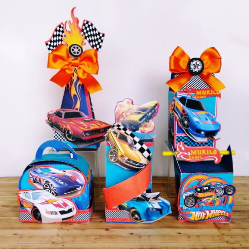 Kit 25 Caixas Personalizadas Hot Wheels