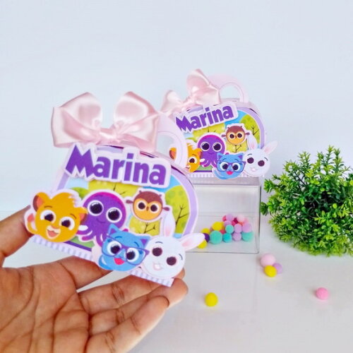 Kit 40 Caixas Personalizadas Bolofofos Menina