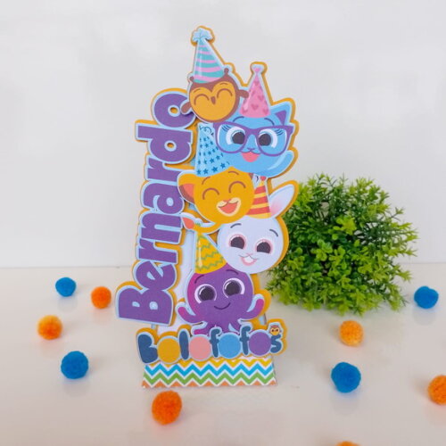 Kit 50 Caixas Personalizadas Bolofofos Menino