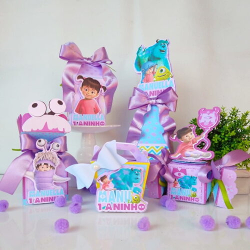Kit 50 Caixas Personalizadas Boo Monstros S.a