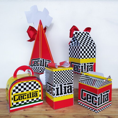 Kit 50 Caixas Personalizadas Ferrari