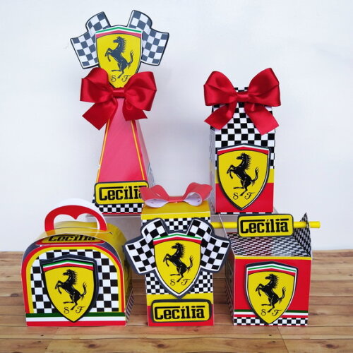Kit 50 Caixas Personalizadas Ferrari