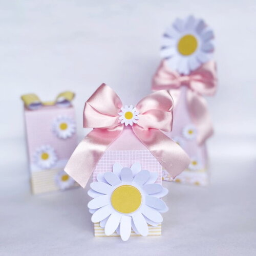 Kit 50 Caixas Personalizadas Margaridas