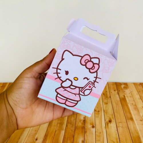 Kit 50 Caixas Personalizados Básicos Hello Kitty