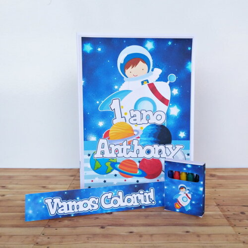 Kit Colorir Astronauta
