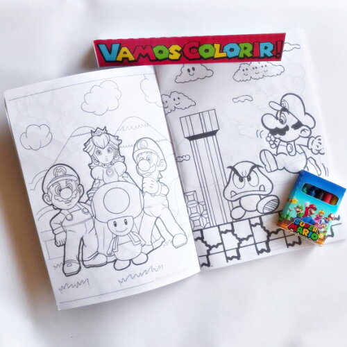 Kit Colorir Super Mario Bros