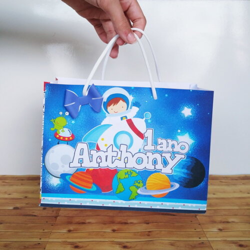 Sacola m Personalizada Astronauta