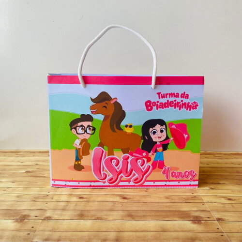 Sacola m Personalizada Turma da Boiadeirinha